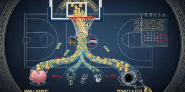 NBA luxury tax thresholds financial impact 2026