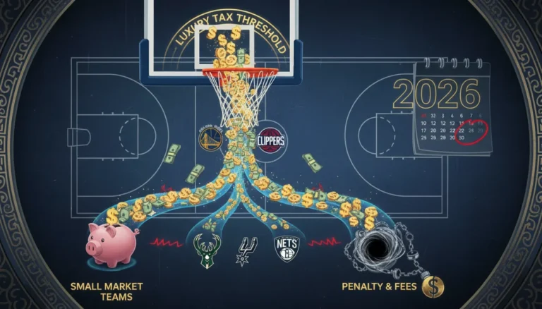 NBA luxury tax thresholds financial impact 2026